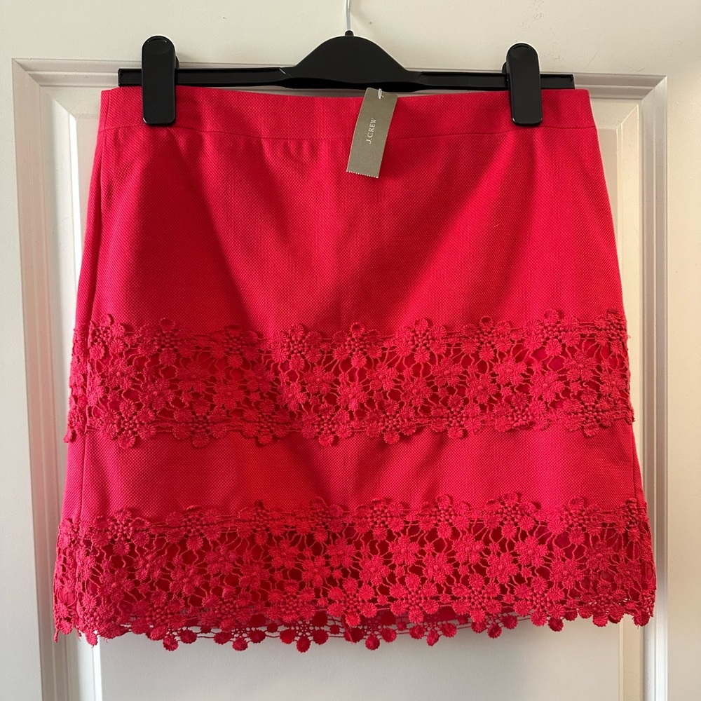 NWT J Crew Crochet Mini Skirt